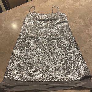 BCBG Silk Sequin Dress